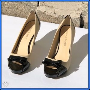 Franco Sarto Women's "Yasmine" Black & Beig